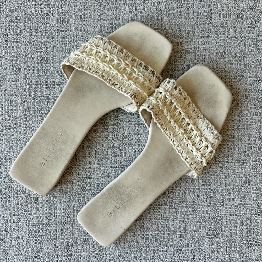 Cream sandals